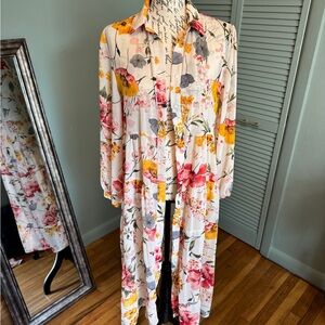 Floral Long Sleeve Maxi Dress